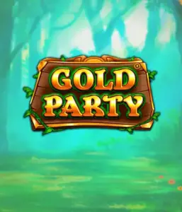 Discover the enchanted forest of Gold Party slot by Pragmatic Play, showcasing a rustically styled wooden sign adorned with golden letters. The background features a misty green forest adding a sense of mystery to the slot's theme. Perfect for fans of magical and nature-inspired games, providing a whimsical adventure. 